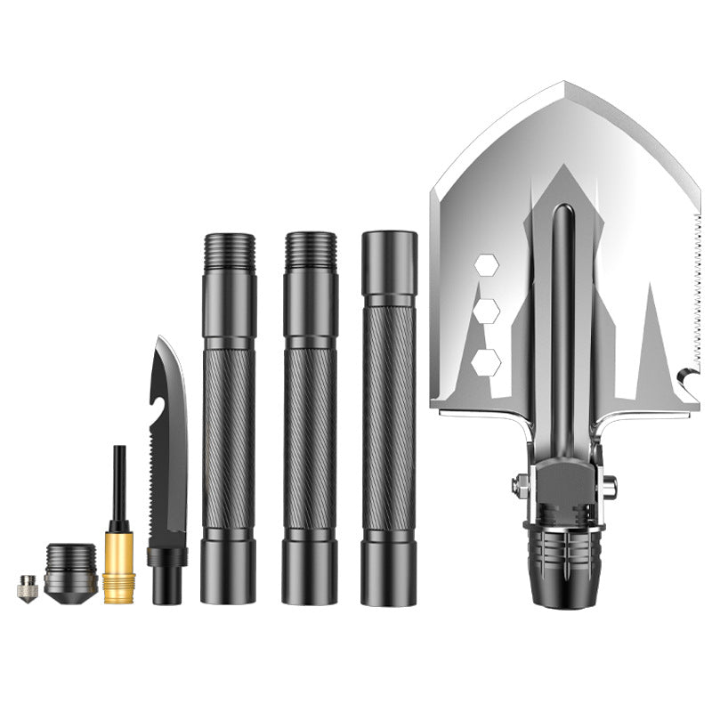 Long-distance engineer shovel multifunctional outdoor folding shovel military shovel camping camping supplies survival equipment self-defense