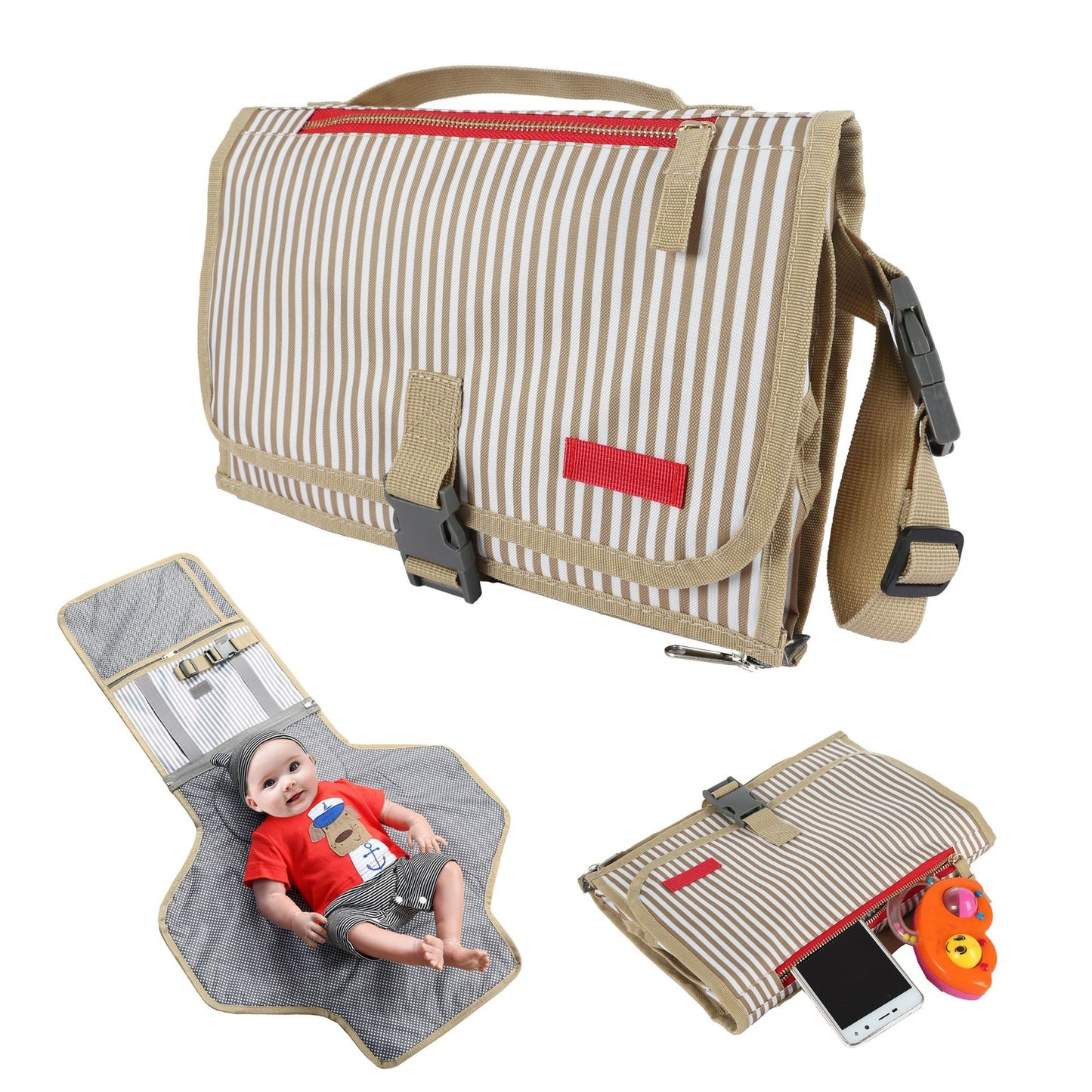Amazon explosion models baby go out convenient diaper replacement diaper pad waterproof baby diaper pad mommy bag