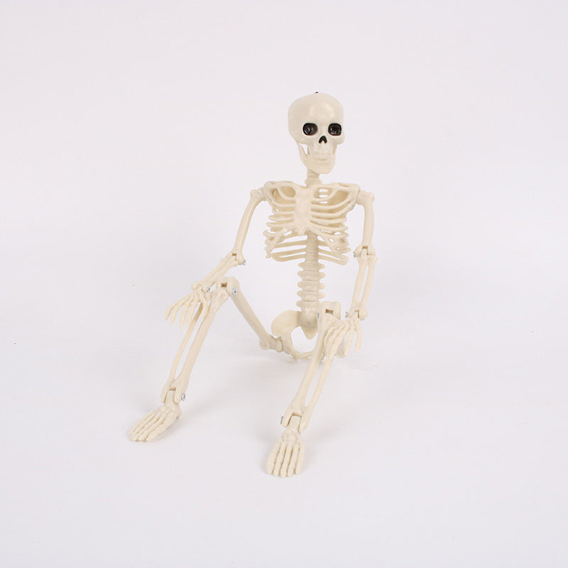 Halloween skeleton simulation human plastic skeleton decoration haunted house festival scene layout props