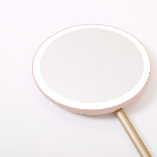 Direct out of the origin LED folding travel makeup mirror business travel portable charging accompanying boarding supplementary light makeup mirror