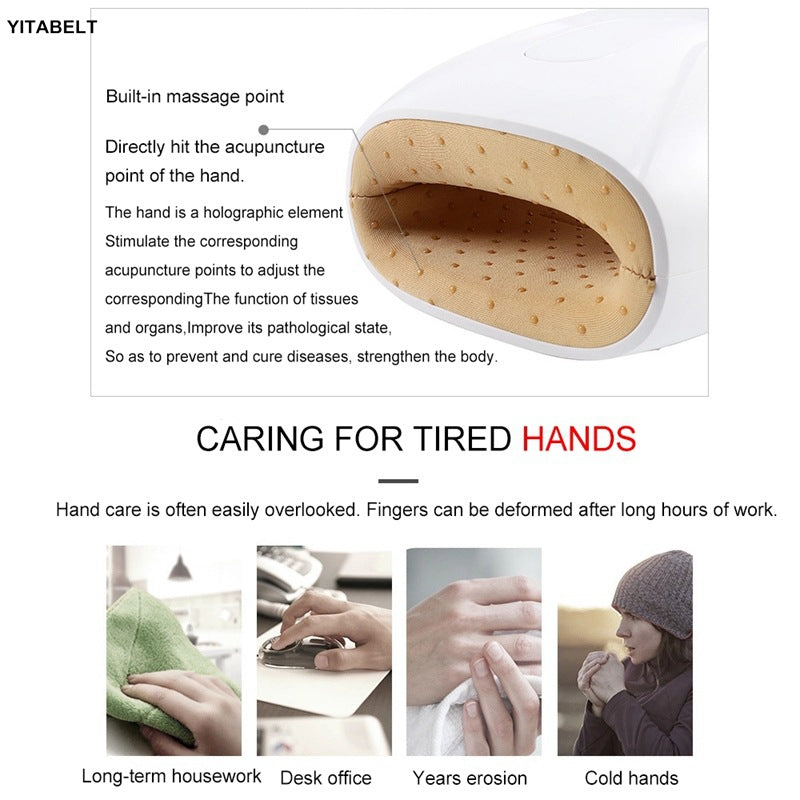 Hand massager finger joints palm physiotherapy kneading decompression artifact painless electric massager