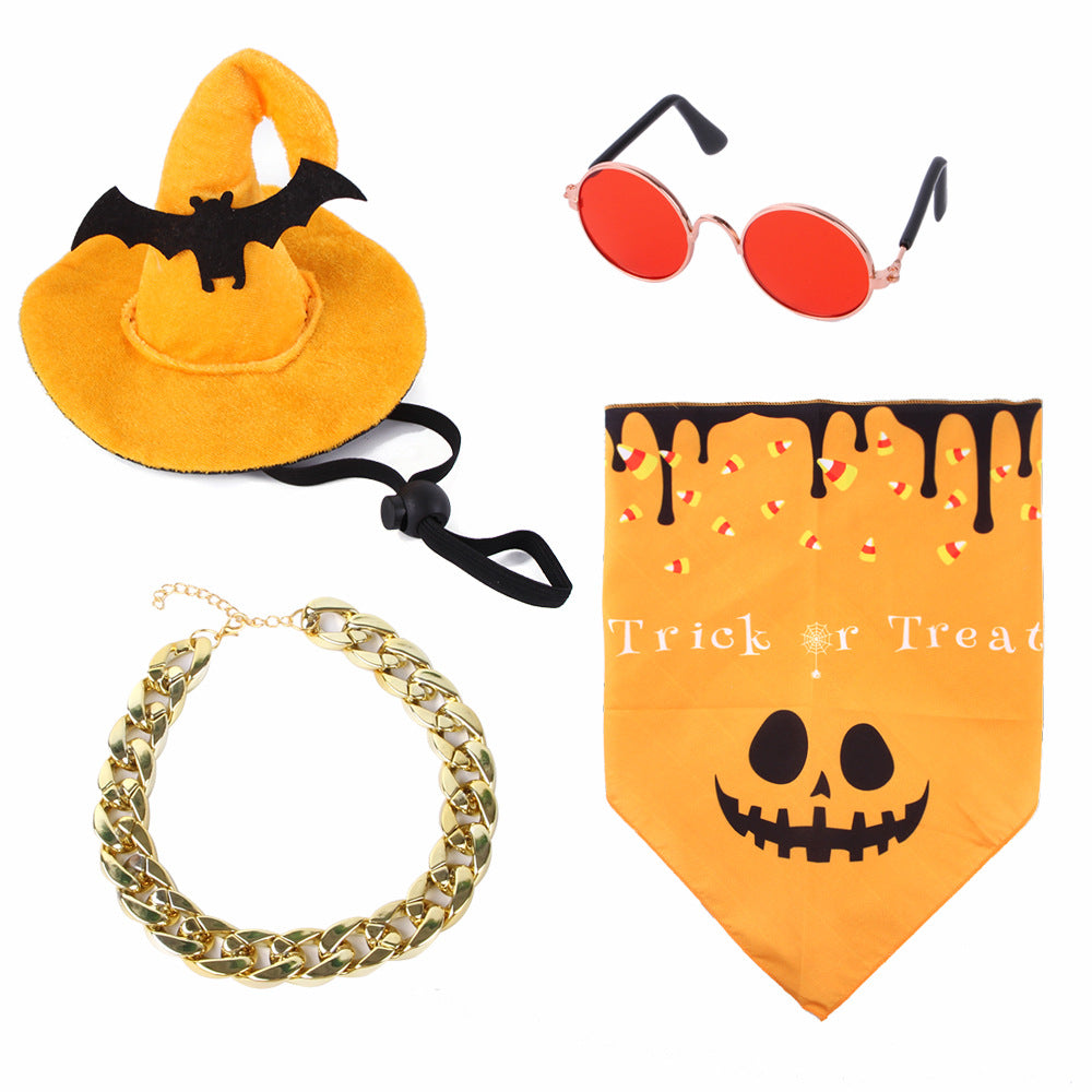 2025 Amazon New Products Pet Dress Up Set Cat Halloween Transformation Costume Dog Halloween Set Supplies