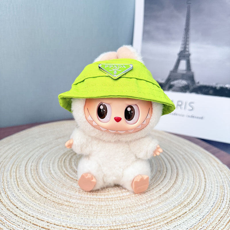Only baby clothes] One, two and three generations of labubu labubu vinyl blind box pendant baby clothes brown pink GG suit