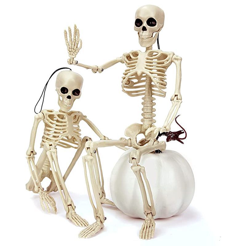 Halloween skeleton simulation human plastic skeleton decoration haunted house festival scene layout props