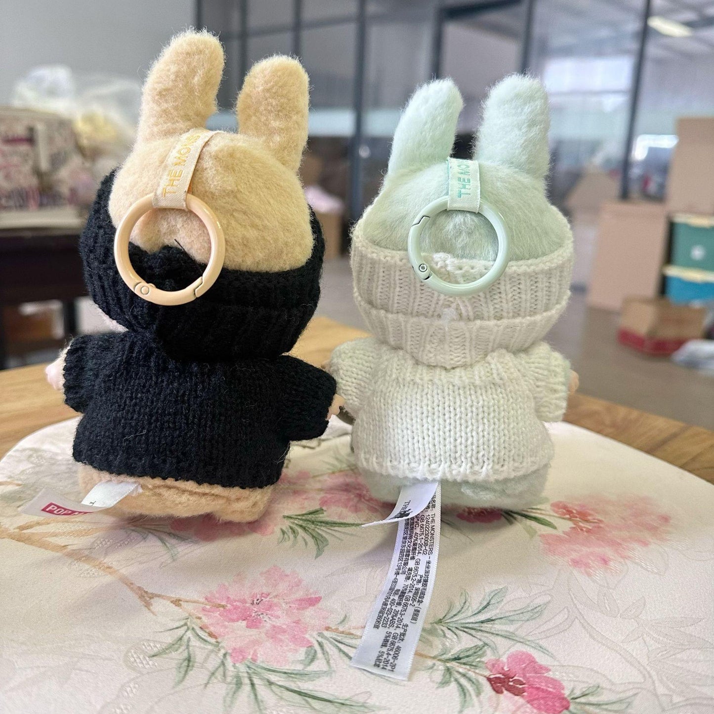 17cm Labubu doll clothes set labubu sitting party series love sweater hat clothes