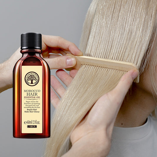 Laco Moroccan Hair Oil 60ml Dry and Frizzy No-Wash Conditioner Full English Packaging Cross-border Supply