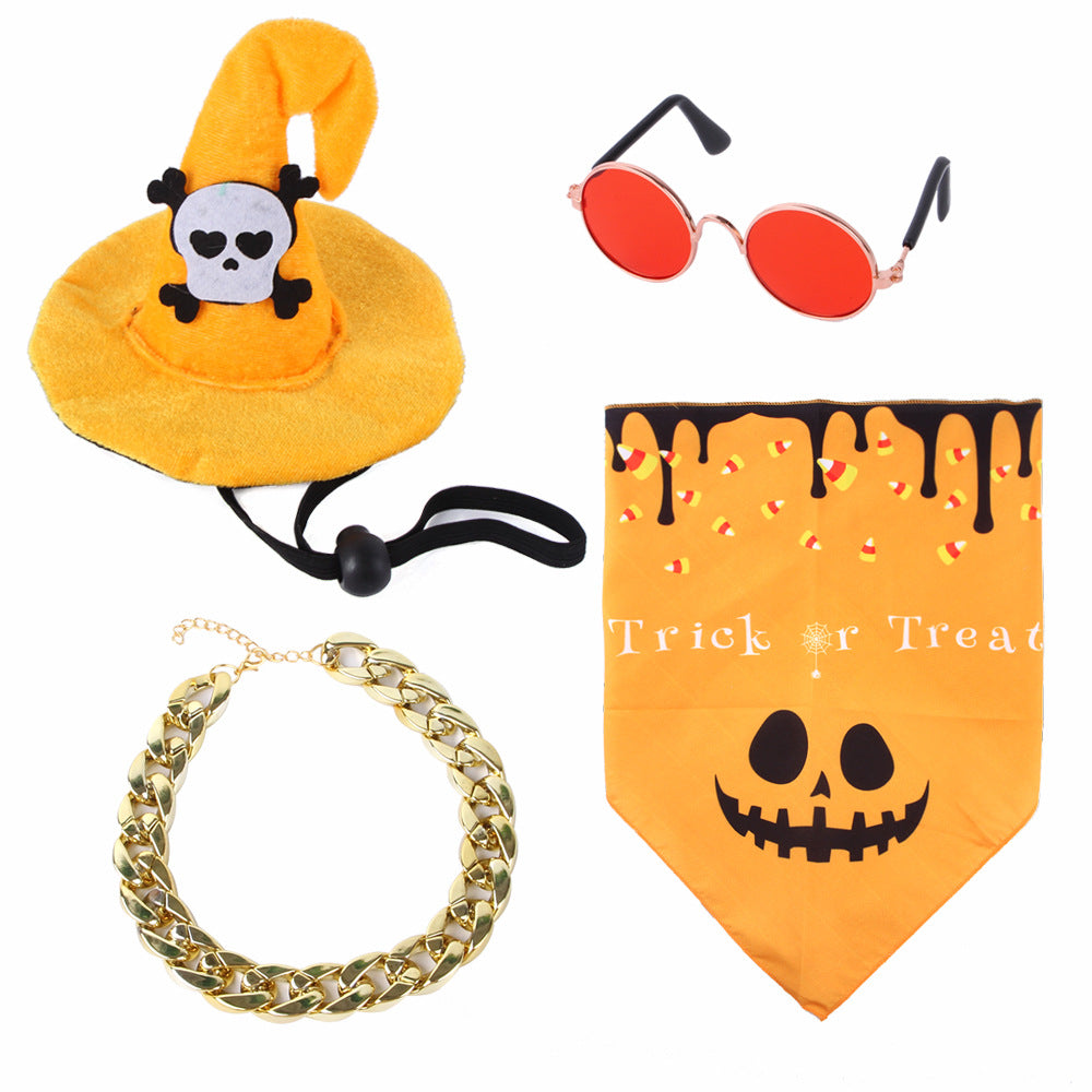 2025 Amazon New Products Pet Dress Up Set Cat Halloween Transformation Costume Dog Halloween Set Supplies