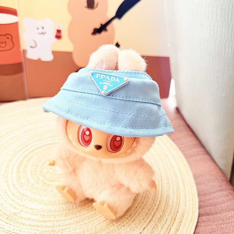 Only baby clothes] One, two and three generations of labubu labubu vinyl blind box pendant baby clothes brown pink GG suit