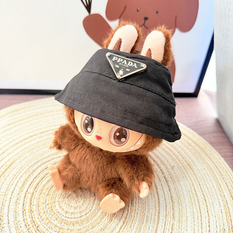 Only baby clothes] One, two and three generations of labubu labubu vinyl blind box pendant baby clothes brown pink GG suit