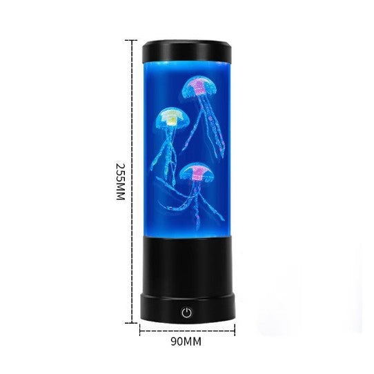 Amazon foreign trade large jellyfish lamp manufacturer LED bedside plug-in remote control small night light bedroom colorful atmosphere lamp