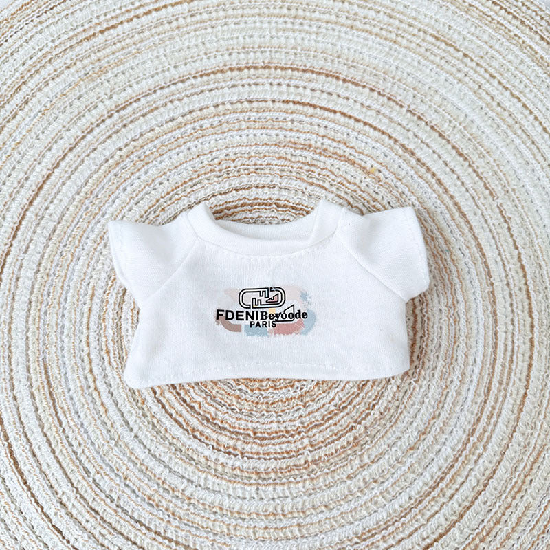 Only baby clothes] One, two and three generations of labubu labubu vinyl blind box pendant baby clothes brown pink GG suit