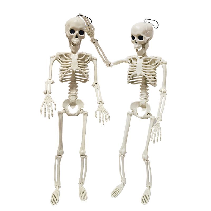 Halloween skeleton simulation human plastic skeleton decoration haunted house festival scene layout props