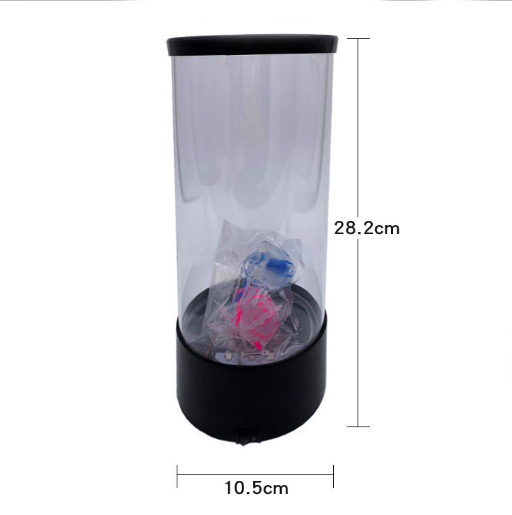Amazon foreign trade large jellyfish lamp manufacturer LED bedside plug-in remote control small night light bedroom colorful atmosphere lamp