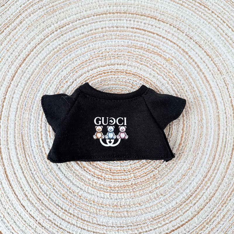 Only baby clothes] One, two and three generations of labubu labubu vinyl blind box pendant baby clothes brown pink GG suit
