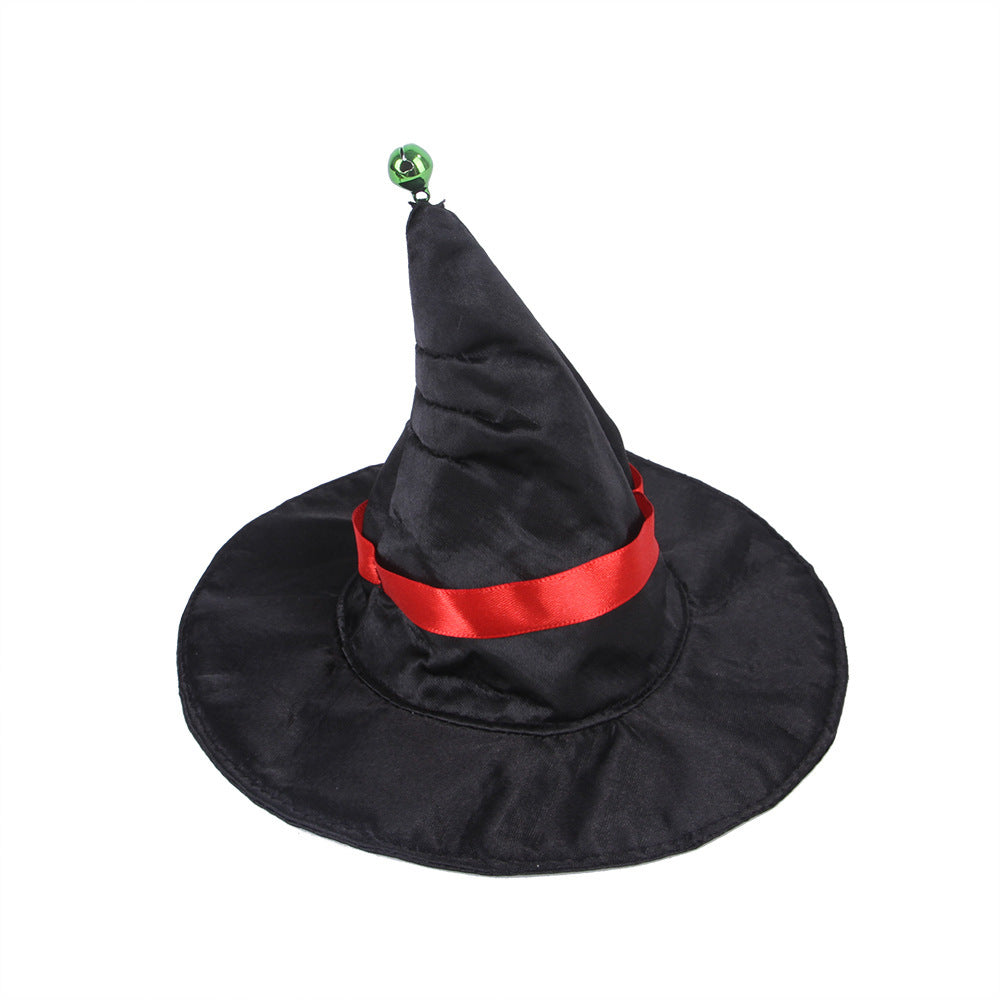 A variety of halloween wizard cloak suit pet dog cat hat ornament 2022 new print