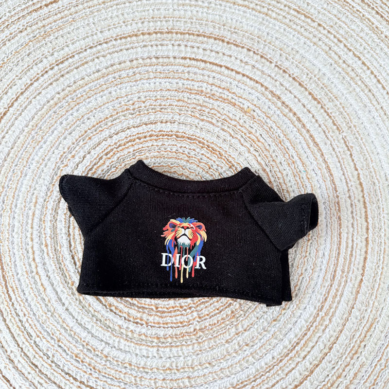 Only baby clothes] One, two and three generations of labubu labubu vinyl blind box pendant baby clothes brown pink GG suit