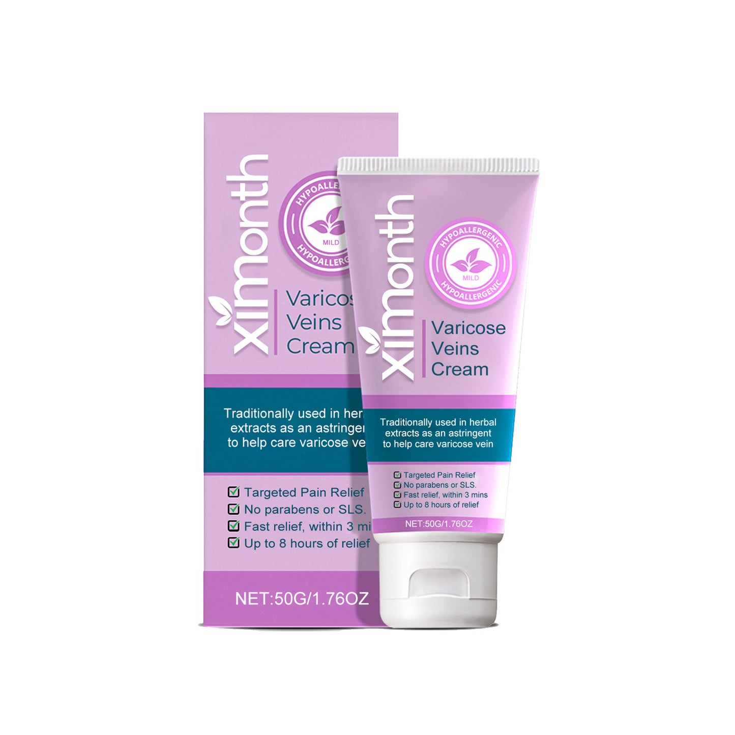 XIMONTH vein repair cream relieves leg swelling earthworm leg varicose vein massage body care cream