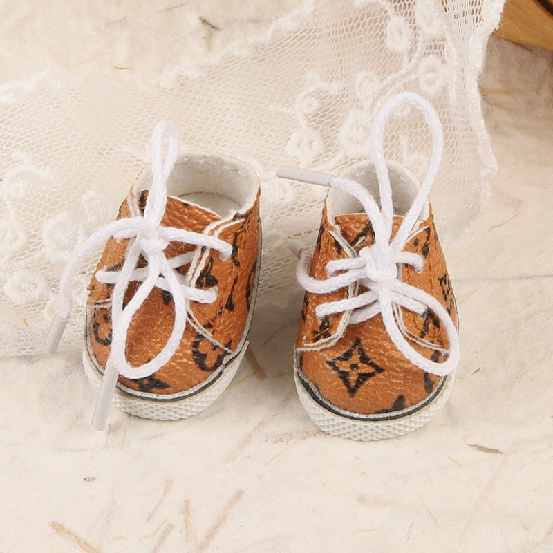 Only baby clothes] One, two and three generations of labubu labubu vinyl blind box pendant baby clothes brown pink GG suit